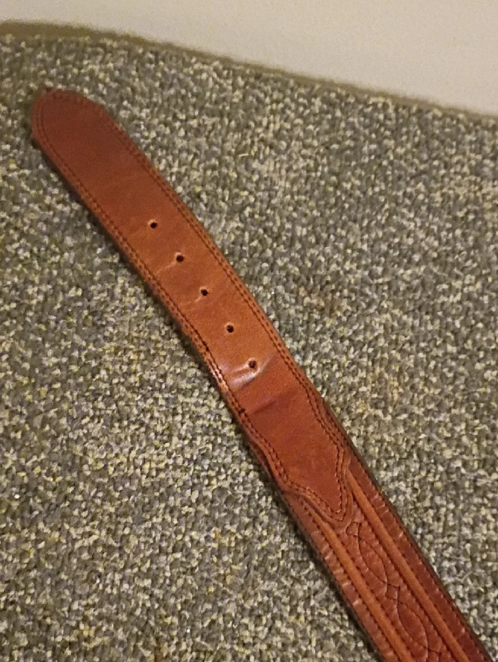 Men's Brown Leather Belt - Classic Casual Style